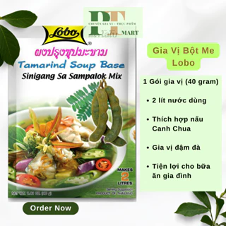 Gia vị bột me nấu canh chua / Lẩu me gói 40gr hiệu Lobo Thái. Chính hãng