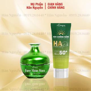 Bộ kem dưỡng da dầu mụn nhạy cảm giúp dưỡng trắng kiềm dầu mờ thâm nám tàn nhang N Collagen Hân Nguyễn 75ml