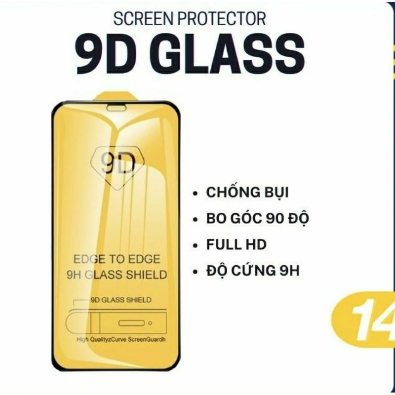 Kính Cường Lực 9D Cao Cấp Full Màn Hình Siêu Bền Cho Ip 15 13 Pro Max 12 Pro Max 11 Pro Max Xs Max Xs