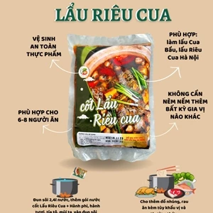 Cốt Lẩu Riêu Cua 400g - Cốt Lẩu Tươi Việt Bắc Food