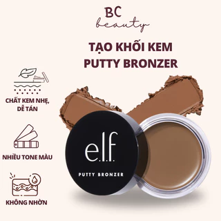 Tạo khối kem e.l.f Putty Bronzer | Dễ Tán, Chuẩn Màu, Trung Hòa Tổng Thể Make Up (hũ 10g)