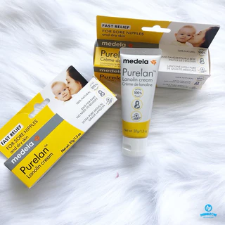 Kem bôi làm giảm nứt đầu ti,cổ gà MEDELA PURELAND LANOLIN NIPPLE CREAM 37G Mỹ