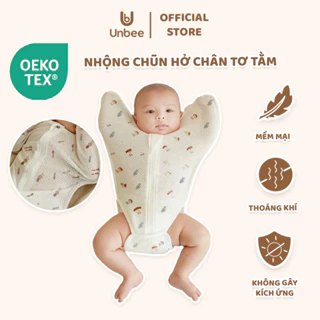 Nhộng Chũn Hở Chân Cho Bé Unbee Vải Tơ Tằm Mềm Mát Từ 3-9KG