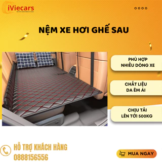 Nệm xe con nằm ngủ tháo lắp dùng da cao cấp, đệm xe con ghế ở sau cho xe 4 5 7 chỗ và bán tải dài 1m2 ko thiết bơm