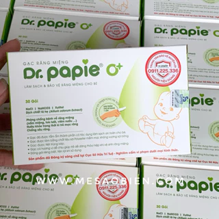 Gạc rơ lưỡi Dr Papie - Hộp 30 gói