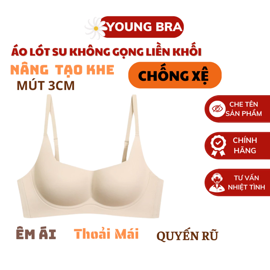 Áo Lót Không Gọng Nâng Ngực Tạo Khe Young Bra - Áo Ngực Nâng Ngực Không Lộ Viền Chống Chảy Xệ Che Mỡ Lưng