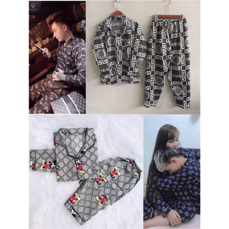 Bộ ngủ pijama dài tay dành cho nam phong cách trẻ trung -Đồ ngủ thoải mai dễ chịu (freeship )