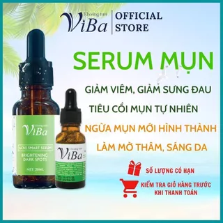 serum mụn Viba - tinh chất tràm trà nọc ong ngừa mụn giảm thâm, tiêu cồi mụn tự nhiên, sáng da.