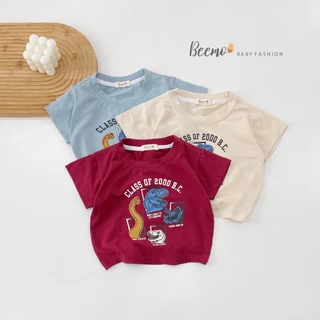 Áo thun bé trai BEEMO A038 áo khủng long cho bé thấm hút mồ hôi tốt, chất liệu cotton mềm mịn - PAPALEMON