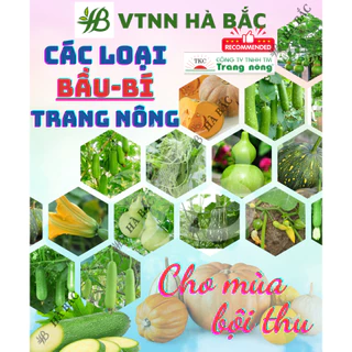 Hạt Giống Các Loại Bầu - Bí Trang Nông, Trồng Quanh Năm, Sinh Trưởng Mạnh, Trái To, Dài - Hạt Giống Rau Củ Trang Nông