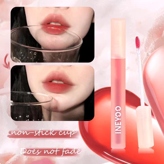 Son kem bóng INEYOO soft matte water lip tint vỏ hồng thân dài thiết kế xinh xắn