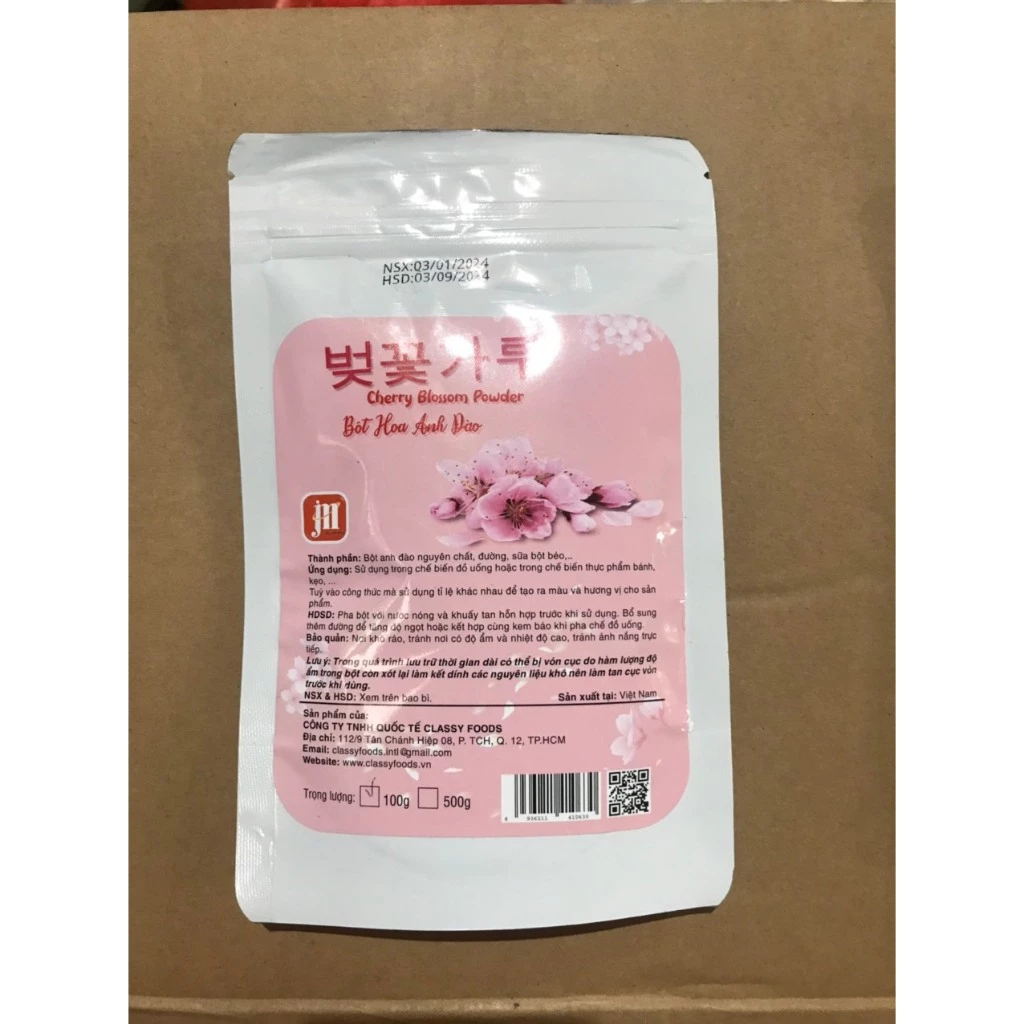 Bột hoa anh đào ClassyFood 100g