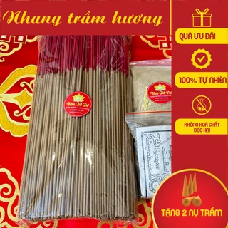 Nhang trầm hương nguyên chất tẩy uế mang vượng khí về cho gia đình gói 500gram