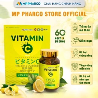 Viên uống bổ sung Vitamin C Plus MPPHARMA sáng da, mờ thâm ,giảm mụn, hỗ trợ sức khỏe đề kháng hộp 60 viên (60 ngày)