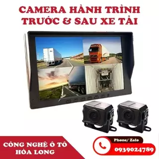 Camera hành trình ghi hình cả trước và sau cho xe tải + xe khách - độ phân giải 4K siêu sắc nét