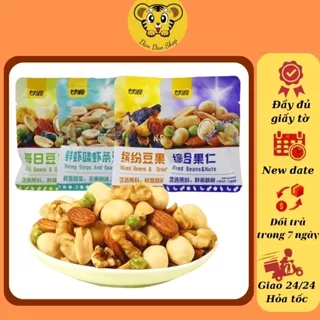 Hạt dinh dưỡng mix trái cây sấy giòn thơm ngon tốt cho sức khoẻ. Hạt dinh dưỡng 7 vị trong 1 gói tiện lợi 33gram