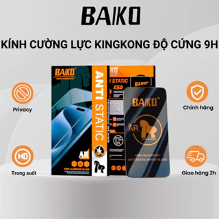 Kính cường lực KINGKONG BAIKO 6D chống vân tay, chắn bụi loa 9H siêu bền cho Iph 7 8 Plus X Xr Xs 11 12 13 14 15 Pro Prm