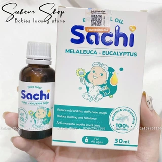 Tinh Dầu Tràm Khuynh Diệp Sachi Giúp Xua Muỗi, Làm Ấm, Phòng Cảm Lạnh - 30ml