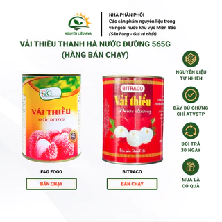 Vải Thiều Thanh Hà Ngâm Nước Đường Loại 1 565G - Đều trái, không rách dùng làm pha chế, ăn trực tiếp