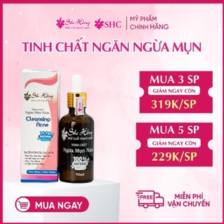 Tinh chất SẮC HỒNG giảm ngừa mụn mờ thâm nám kiềm dầu se khít lỗ chân lông tái tạo da 50ml