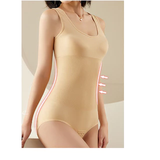 Bodysuit phong cách tối giản cho phụ nữ toàn thân định hình áo corset thoải mái có khóa móc thuận tiện mặc