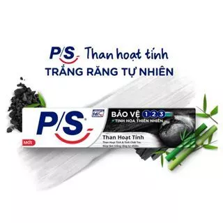 Kem đánh răng P/S bảo vệ 123 than hoạt tính 230g