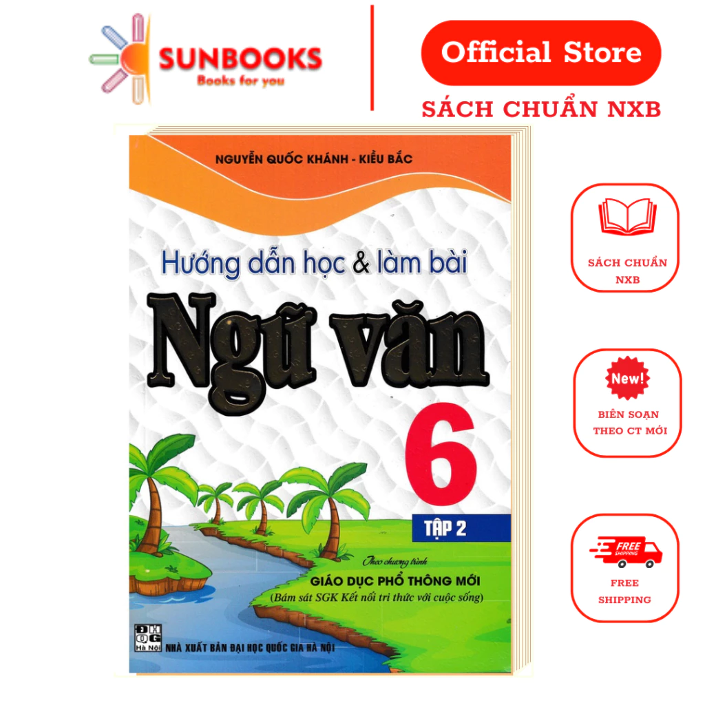 Sách Tham Khảo - Hướng Dẫn Học Và Làm Bài Ngữ Văn Lớp 6 - Tập 2 (Bám Sát Sgk Kết Nối Tri Thức Với Cuộc Sống) - HA