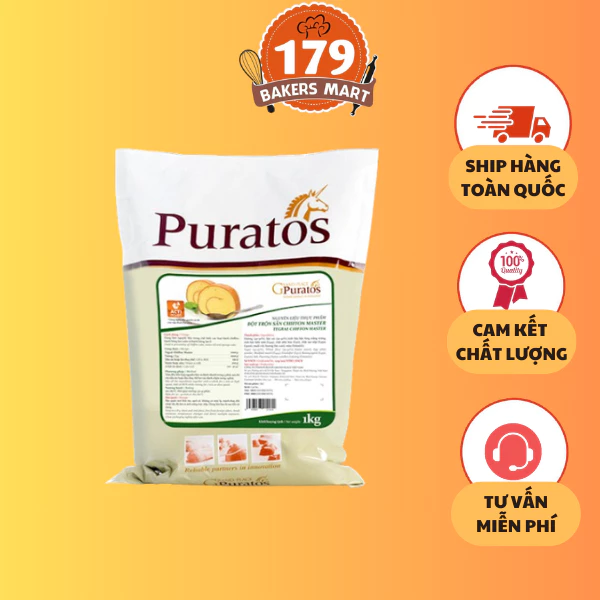 Bột trộn sẵn chiffon master Puratos 1kg