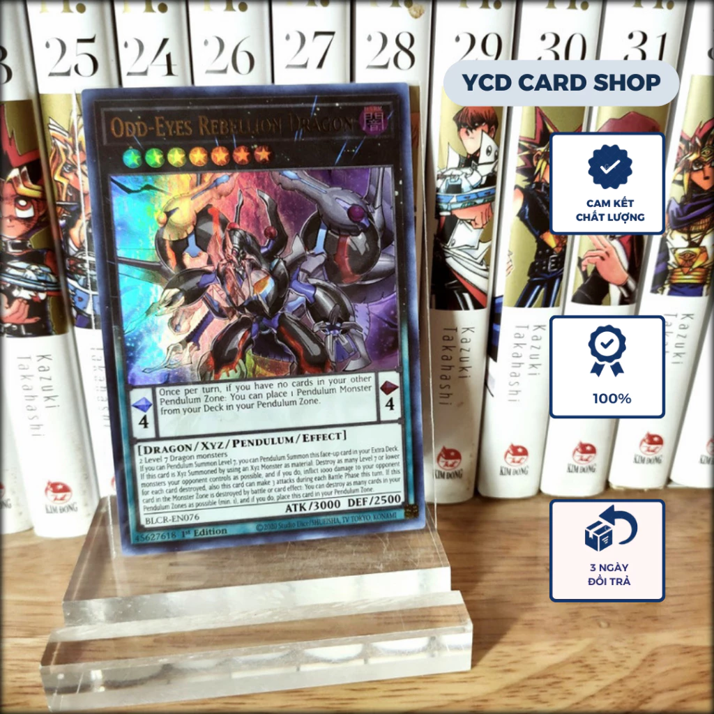 [YCD Yugioh] Thẻ bài Yugioh Chính Hãng Odd-Eyes Rebellion Dragon – Ultra Rare