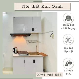 Tủ bếp mini mặt gạch có bồn gía rẻ rẻ- đẹp