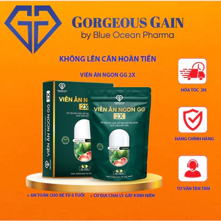 Viên Ăn Ngon GG 2X giúp ăn ngon ngủ ngon, hỗ trợ tăng cân an toàn hiệu quả cho trẻ từ 6 tuổi và người gầy kinh niên