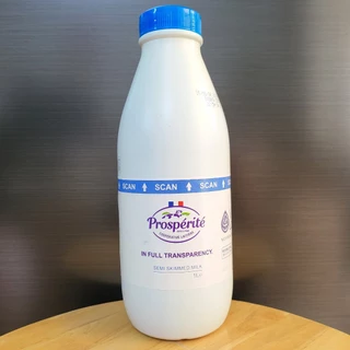 Bình XANH 1 L - SỮA TƯƠI TIỆT TRÙNG ÍT BÉO / PHÁP / PROSPERITE UHT Semi Skimmed Milk