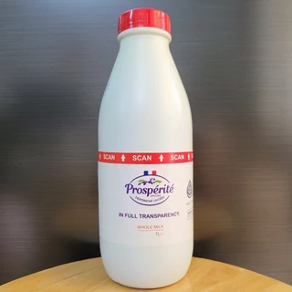 Bình ĐỎ 1 L - SỮA TƯƠI TIỆT TRÙNG NGUYÊN KEM / PHÁP / PROSPERITE UHT Whole Milk