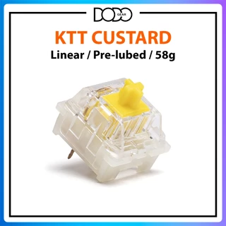 Switch KTT Custard 3 PIN Linear 68g công tắc bàn phím Switch KTT Custard Milk Yellow 3 pin DoDo Gear