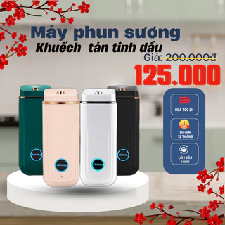 Máy phun sương khuếch tán tinh dầu Máy xông tinh dầu tự động, treo tường- để bàn tiện lợi tặng kèm tinh dầu bảo hành 6 t