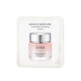 Gói Kem Dưỡng Ẩm Dành Cho Da Khô Ohui Hồng Miracle Moisture Ceramide Boosting Cream 1ml