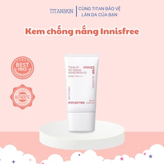 Kem Chống Nắng Nâng Tông Kiềm Dầu Innisfree Tone Up No Sebum Sunscreen EX SPF 50+ PA++++ 60ml