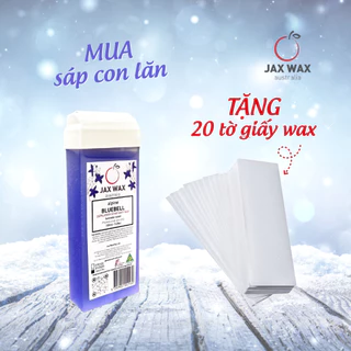 Sáp tẩy lông con lăn Jax Wax Australia Bluebell (Úc) - wax lông tay, chân tại nhà  siêu dễ