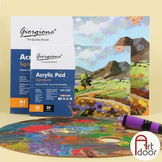 [ARTDOOR] Sổ vẽ màu Acrylic GIORGIONE Pad dạng Xé dày 200gsm (vân nổi)