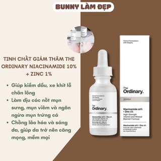 (CHÍNH HÃNG) Serum The Ordinary Niacinamide 10% Và Zinc 1% 30ml bản CANNADA