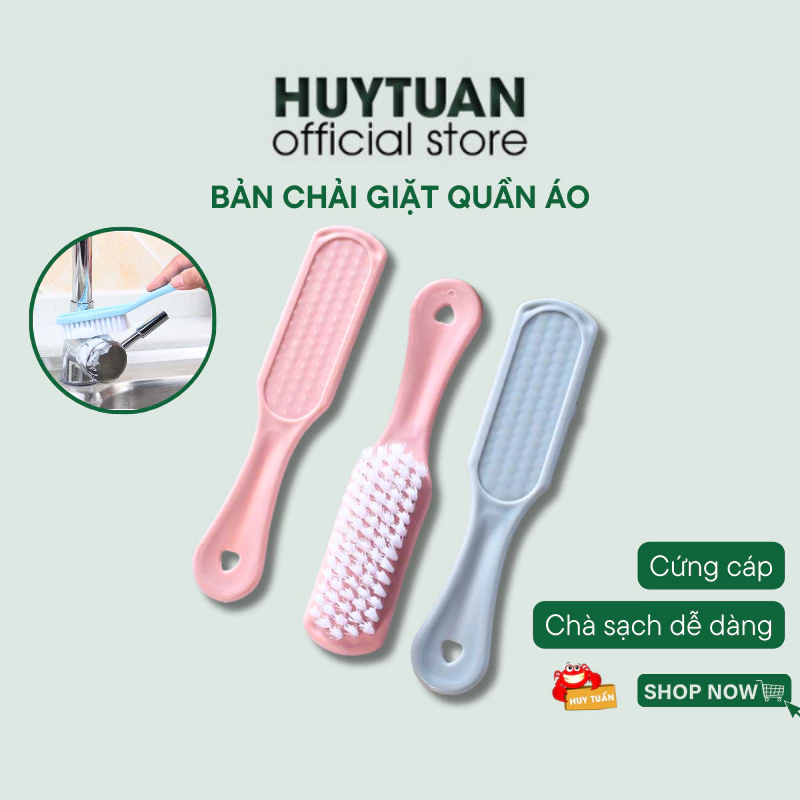 Bàn chải giặt giày dép vệ sinh nhà cửa đa năng (BCGG03) - Bàn chải giặt giũ bằng nhựa cứng cáp vệ sinh sạch sẽ