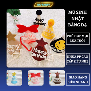 Mũ sinh nhật bằng dạ DC PARTY phong cách hàn quốc dễ thương