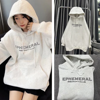 Áo Hoodie nỉ EPHEMERAL , áo nỉ mũ to 2 lớp form unisex nam nữ chất nỉ bông dày dặn, Dáng Oversize