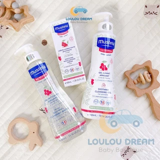 Bộ sản phẩm chăm sóc cơ thể Mustela cho da rất nhạy cảm nước làm sạch - sữa tắm - kem dưỡng nhập khẩu chính hãng