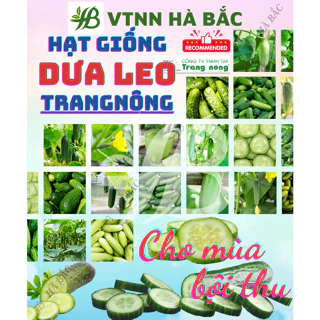 Hạt Giống Các Loại Dưa Leo Trang Nông, Năng Suất Cao, Siêu Trái, Trái Giòn Ngọt, Tỷ Lệ Nảy Mầm 99% - Hạt Giống tốt