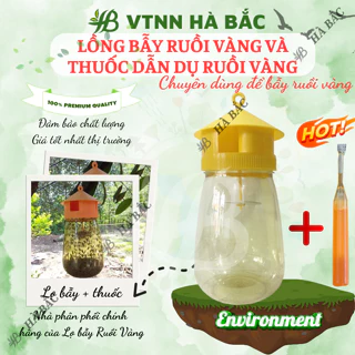 Lồng Bẫy Ruồi Vàng và Thuốc Dẫn Dụ Ruồi Vàng, Dụng cụ bẫy diệt ruồi vàng - [Hàng Chất Lượng]