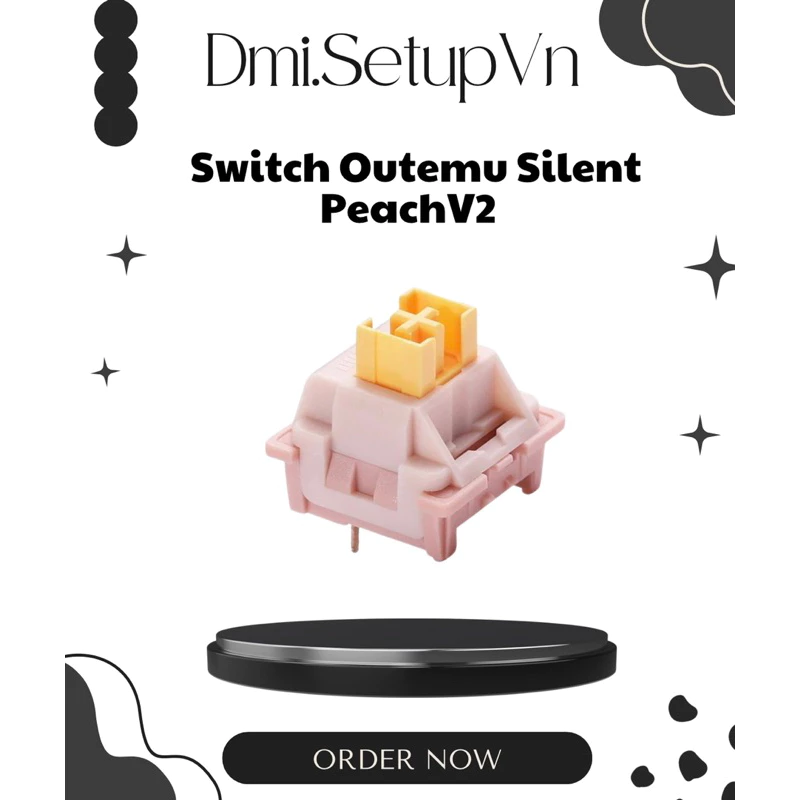 [HOẢ TỐC] Switch Outemu Silent Peach V3 công tắc bàn phím Silent yên tĩnh