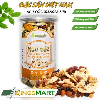 Ngũ cốc Granola - Thương hiệu THỊNH PHÁT - Đặc sản Tây Nguyên - Hộp 500g - Kingsmart