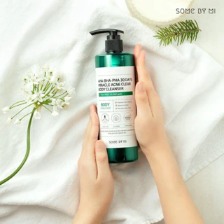 [Sẵn-Nhập khẩu-Date T6/26] Sữa Tắm Giảm Mụn Lưng Some By Mi AHA-BHA-PHA 30 Days Miracle Acne Clear Body Cleanser 400ml