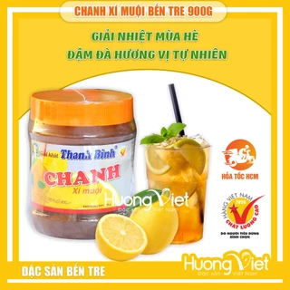 CHANH xí muội Thanh Bình, chanh xí muội chua chua, ngọt ngọt giải khát mùa hè hũ 900g, đặc sản Bến Tre